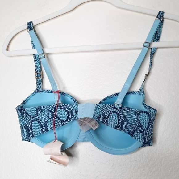 Stella McCartney Turquoise Python Snakeskin Bra 32D - Picture 3 of 8